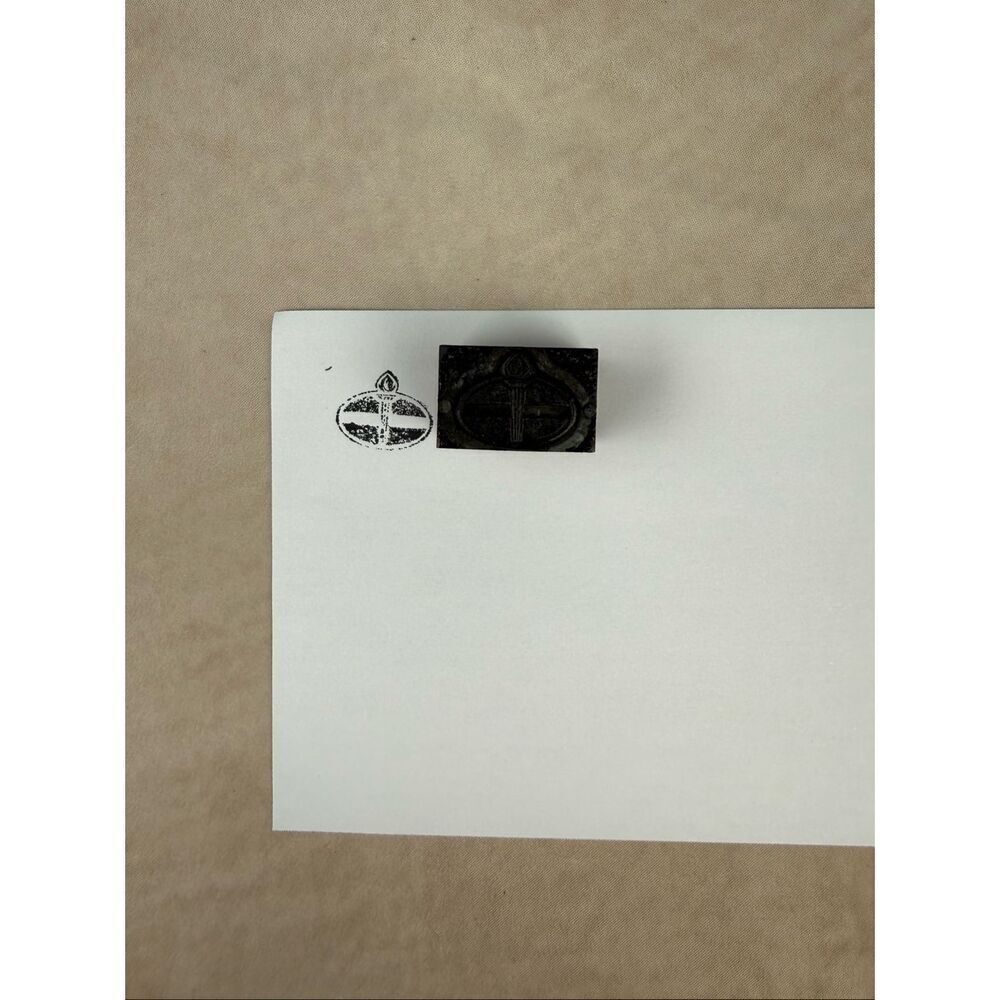 Vintage Standard Oil Logo Letterpress Print Type Cut Stamp Block